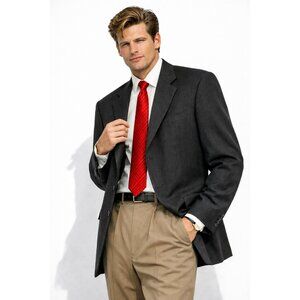 vintage 80s 90s EMANUEL UNGARO EMANUEL blazer jacket european designer gray 42L